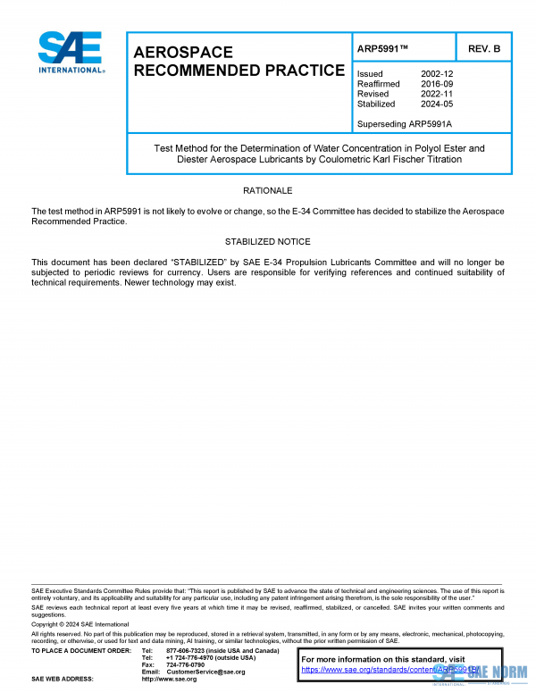 SAE ARP 5991 Series PDF
