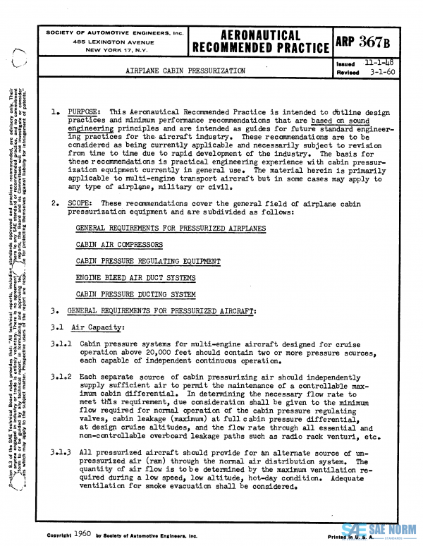 SAE ARP 367 Series PDF