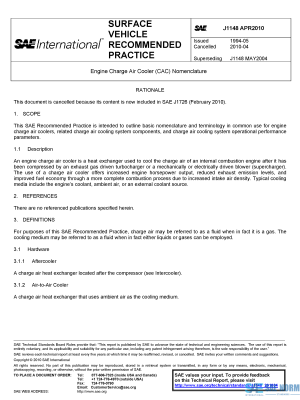 SAE J 1148 Series PDF