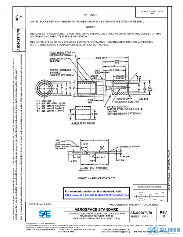 SAE AS 39029/78 Series PDF