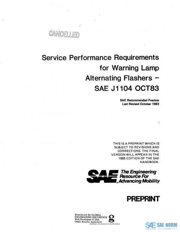 SAE J 1104 Series PDF
