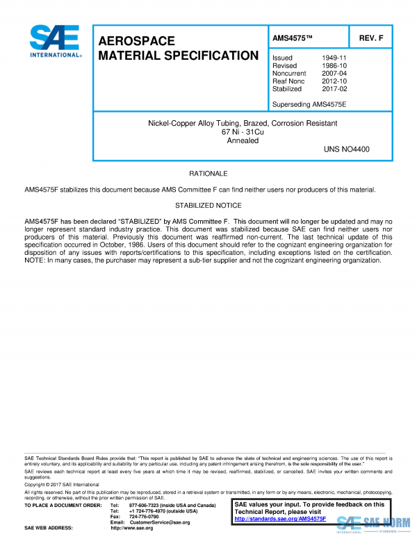SAE AMS 4575 Series PDF