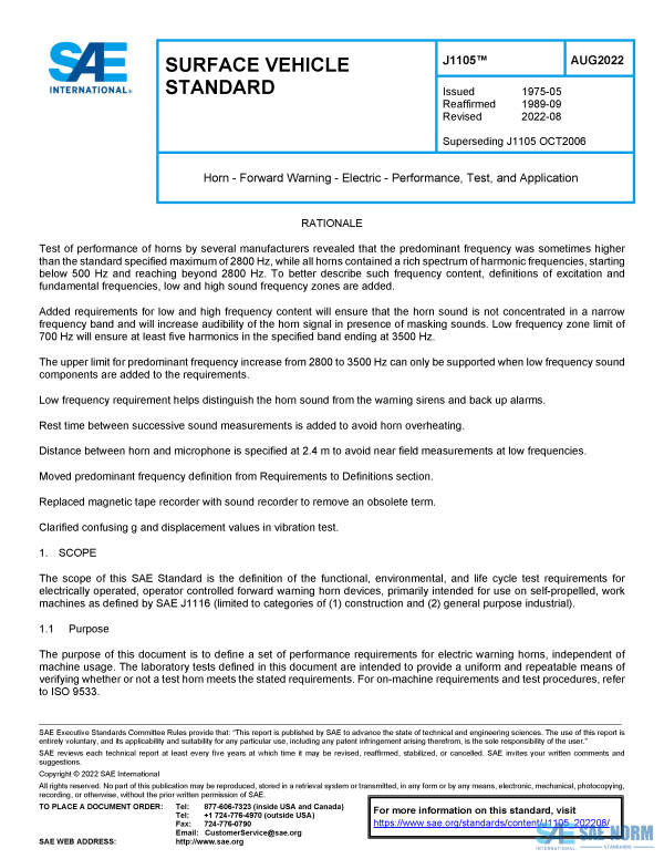 SAE J 1105 Series PDF