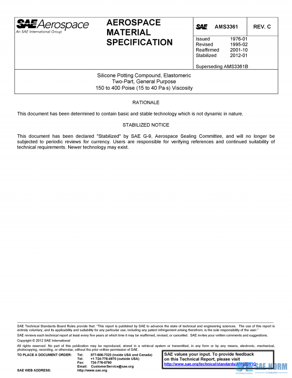 SAE AMS 3361 Series PDF