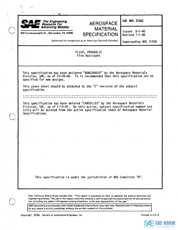 SAE AMS 3150 Series PDF