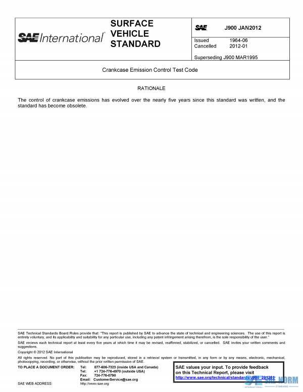 SAE J 900 Series PDF