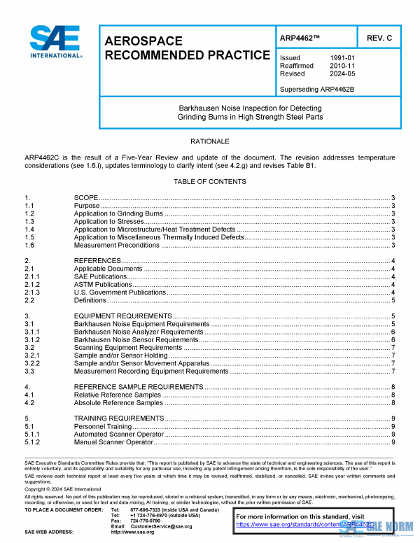 SAE ARP 4462 Series PDF