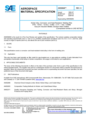 SAE AMS 5828 Series PDF
