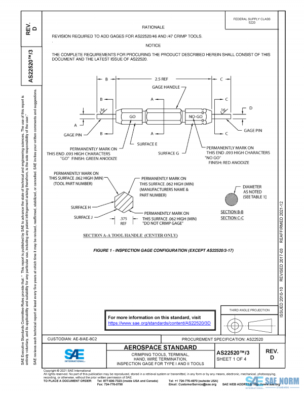 SAE AS 22520/3 Series PDF