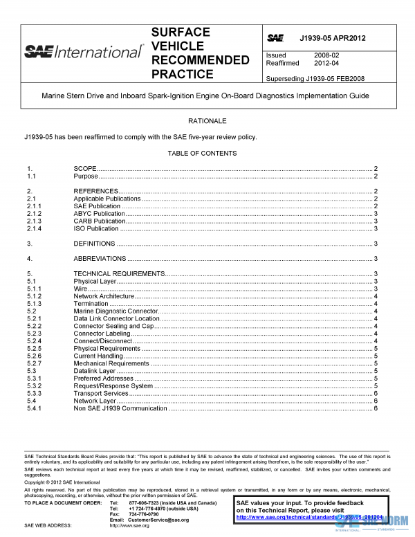 SAE J 1939/5 Series PDF