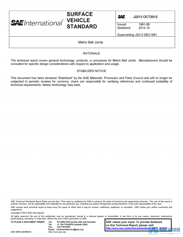 SAE J 2213 Series PDF