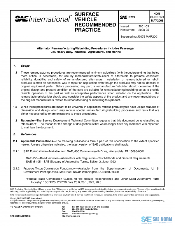 SAE J 2075 Series PDF