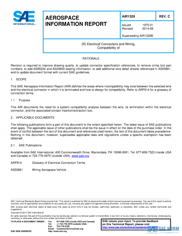 SAE AIR 1329 Series PDF