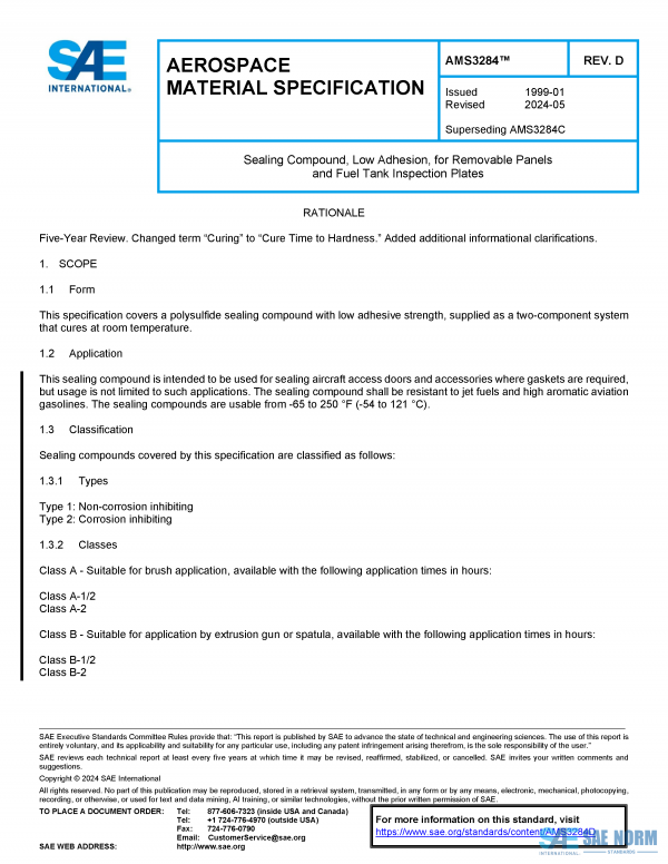 SAE AMS 3284 Series PDF