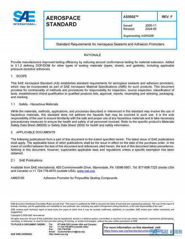 SAE AS 5502 Series PDF