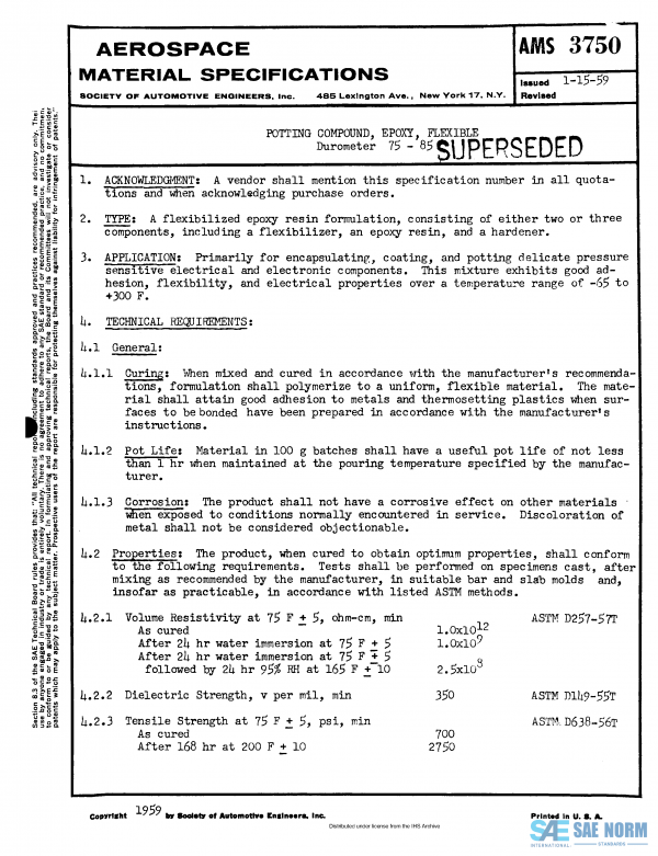 SAE AMS 3750 Series PDF