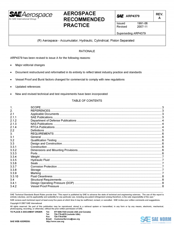 SAE ARP 4379 Series PDF