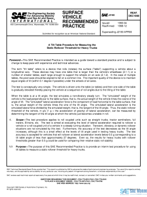 SAE J 2180 Series PDF