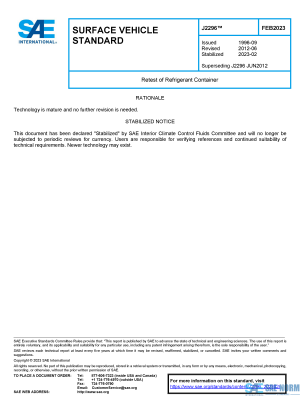 SAE J 2296 Series PDF