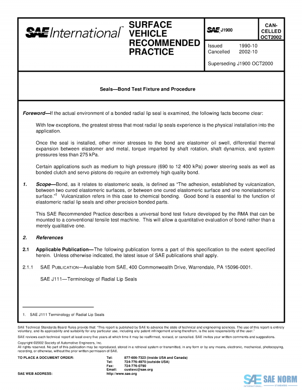 SAE J 1900 Series PDF