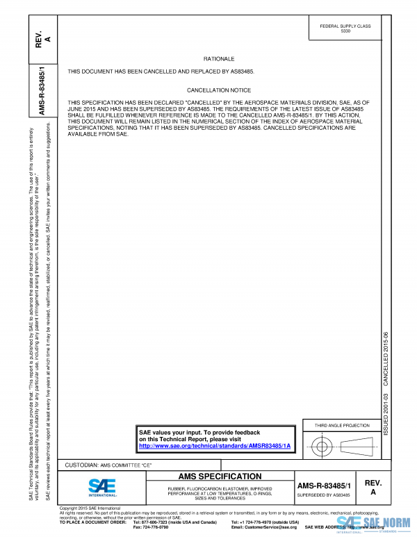 SAE AMSR 83485/1 Series PDF
