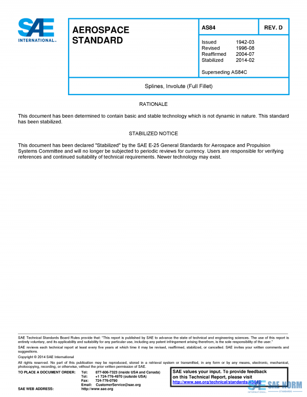 SAE AS 84 Series PDF