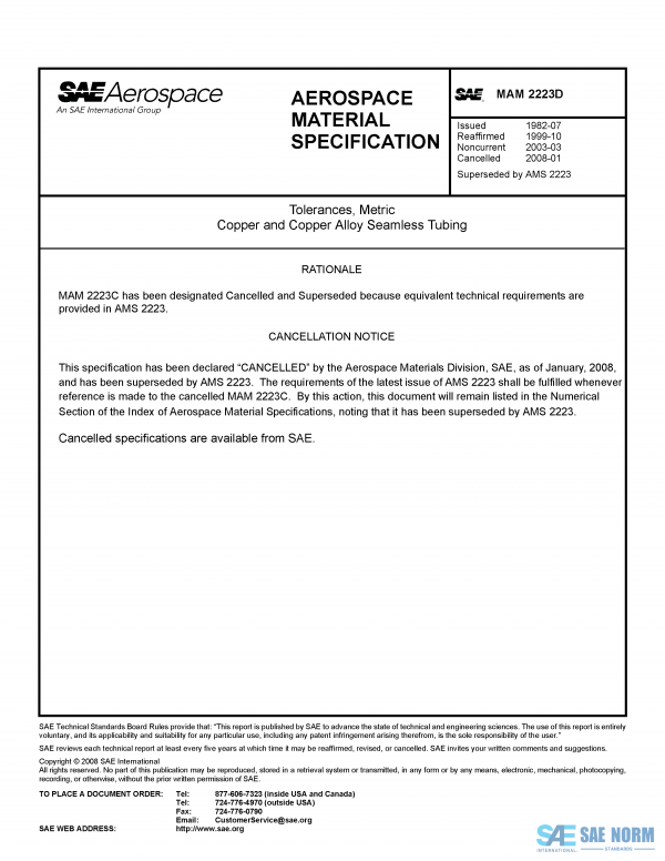 SAE MAM 2223 Series PDF