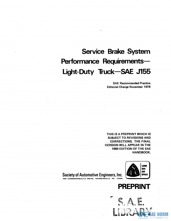 SAE J 155 Series PDF