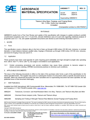 SAE AMS 6901 Series PDF