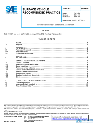 SAE J 1698/3 Series PDF