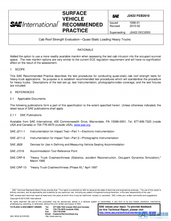 SAE J 2422 Series PDF