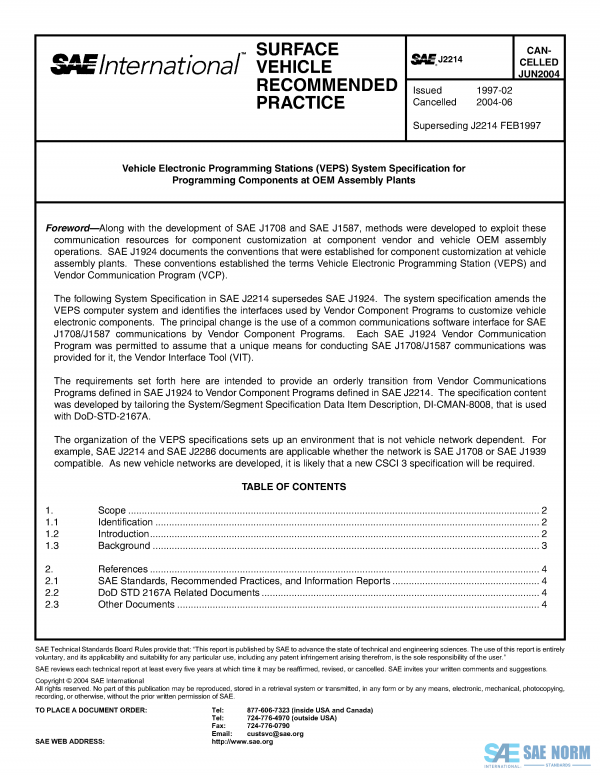 SAE J 2214 Series PDF