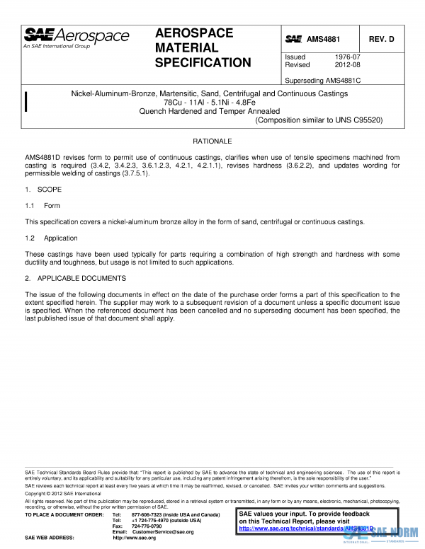 SAE AMS 4881 Series PDF