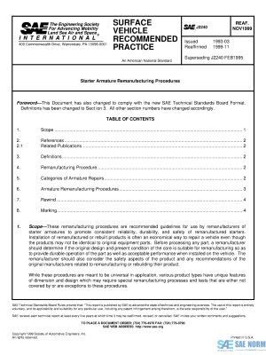 SAE J 2240 Series PDF