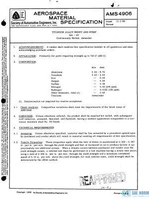 SAE AMS 4906 Series PDF