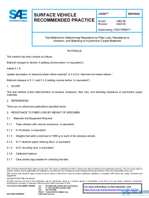 SAE J 1530 Series PDF