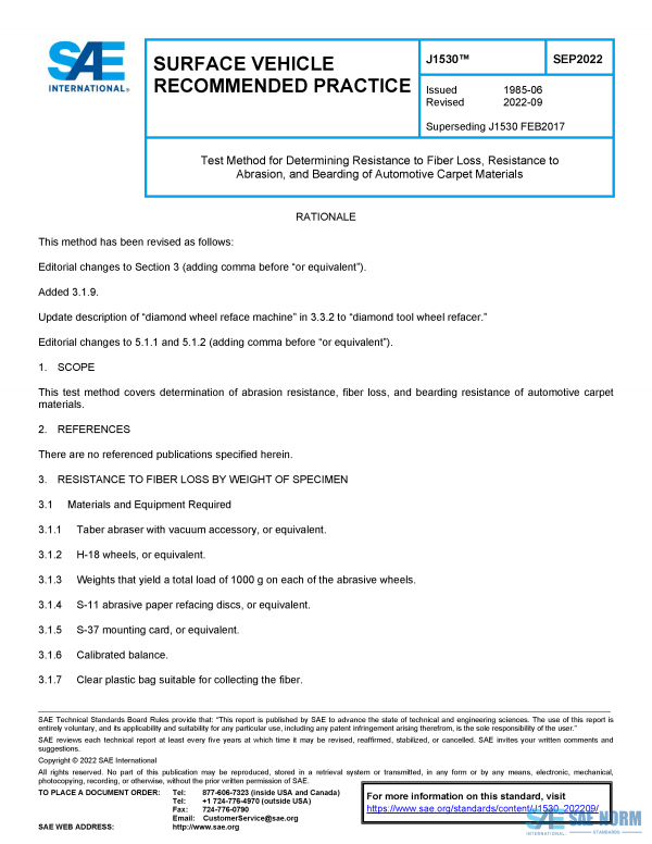 SAE J 1530 Series PDF