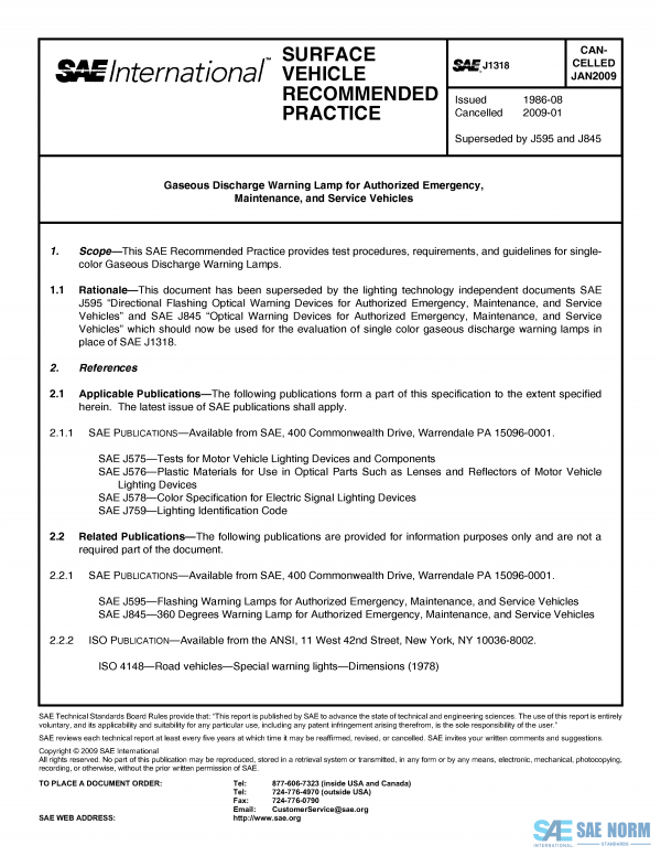 SAE J 1318 Series PDF