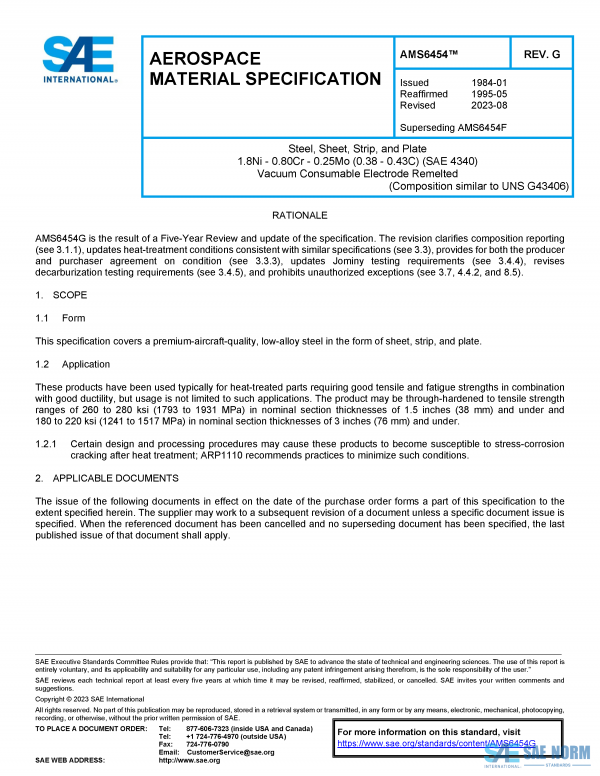 SAE AMS 6454 Series PDF