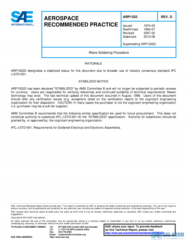 SAE ARP 1332 Series PDF