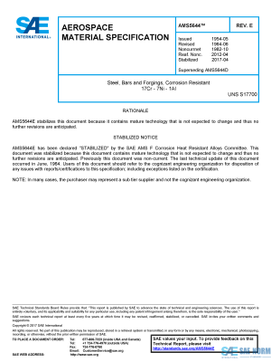 SAE AMS 5644 Series PDF