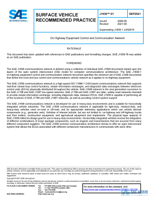 SAE J 1939/1 Series PDF