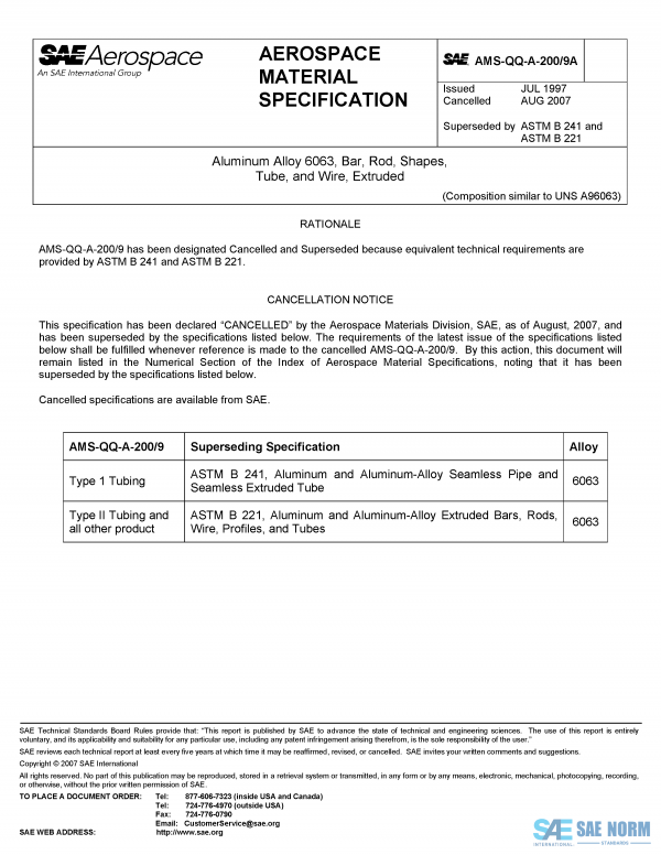 SAE AMSQQA 200/9 Series PDF