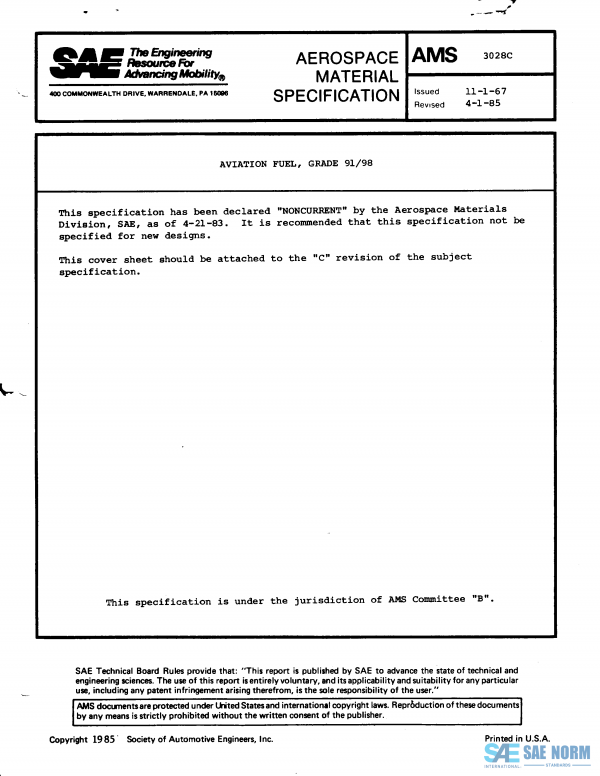 SAE AMS 3028 Series PDF