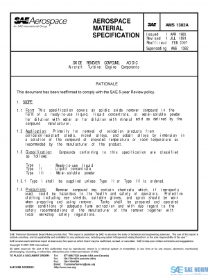 SAE AMS 1382 Series PDF