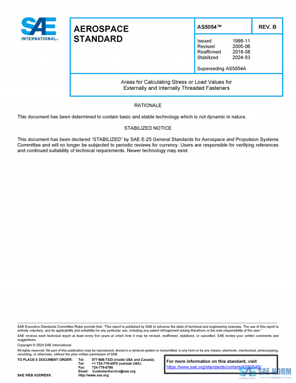 SAE AS 5054 Series PDF