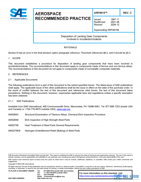 SAE ARP 4915 Series PDF