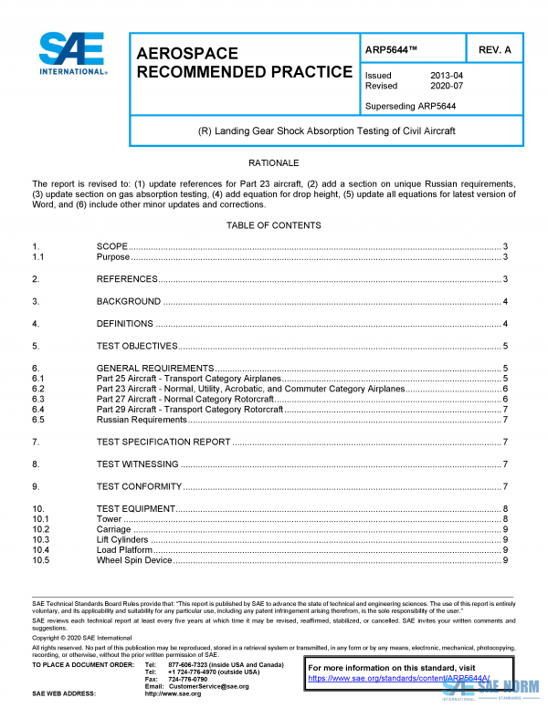 SAE ARP 5644 Series PDF