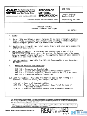 SAE AMS 7897 Series PDF