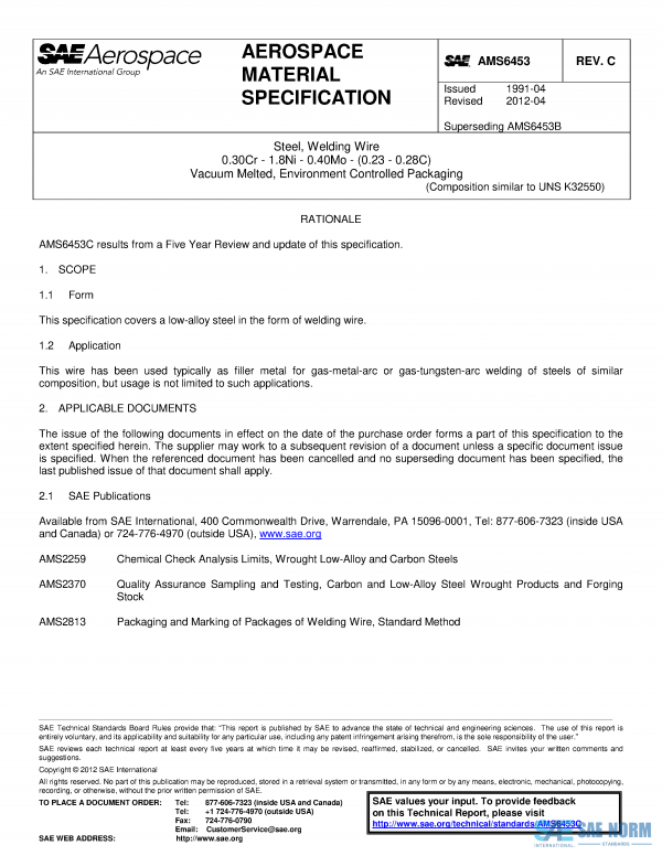 SAE AMS 6453 Series PDF